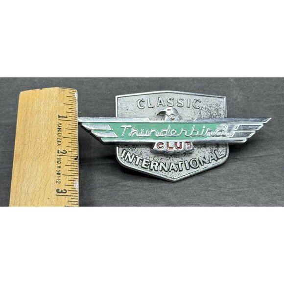Classic Thunderbird Club International Grill Emblem Ford T-Bird - Picture 5 of 6